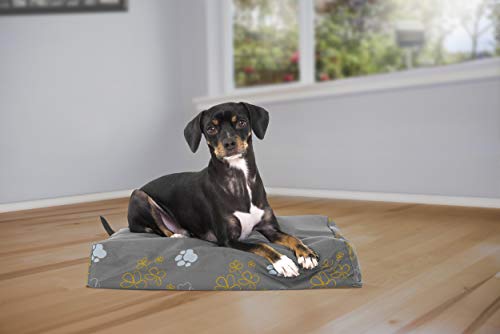 Image of Furhaven Water-Resistant Orthopedic Dog Bed for Small Dogs w / Removable Washable Cover, For Dogs Up to 20 lbs - Indoor /Outdoor Garden Print Mattress - Iron Gate, Small