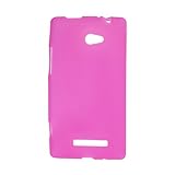 Poids: 21g Ruilogod Protecteur de boîtier bleu anti-poussière en plastique souple pour HTC 8X