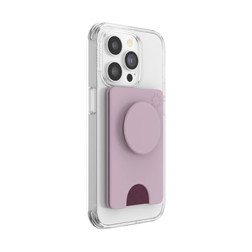 PopSockets Phone Wallet with Expanding Kickstand, Phone Card Holder - Blush Pink