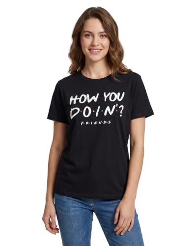 Image of Friends T-Shirt How You Doin' Gift Women's Black Top