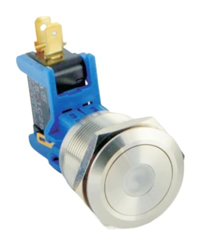 Pulsador de 30 mm 15A evita desconexiones accidentales mediante bloqueo tipo latching