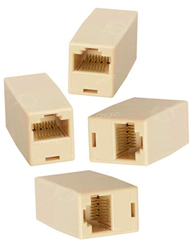 Image of Improved Pack of 4, RJ45 Extender Plug Network Broadband Ethernet LAN Cable Joiner /Jointer Coupler 8P8C extension Adsl Female to Female LAN Cable Adapter Connector (Plastic 4pc jntr-LAN)
