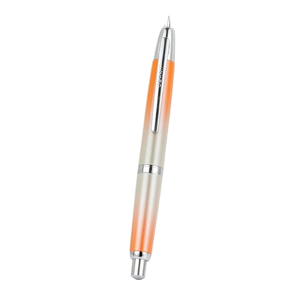 Stylo-plume anti-fuite rétractable en métal pointe F pour cours