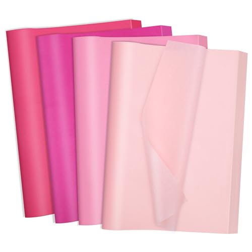 Image of woric 160 Sheets Pink Tissue Paper for Gift Bags 20 X 14 Inches