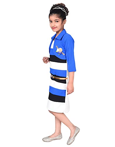 Image of Sky Heights Girl's Cotton Blend Pencil Knee-Length Dress