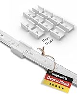 Befestigungsclips Halterungen für Philips Hue V4 & Gradient Lightstrip, 10 Stück, weiß, Made in Germany