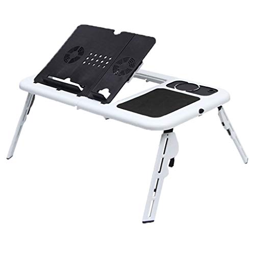 WYILIY Home Multi-Tasking Laptop Bed Tray  Work from Home Desk - Bamboo Lap Desk  Folding TV Tray Table  Smartphone Tablet Lap Tray  Homework Online Study Reading Eating Food - Computer Stand