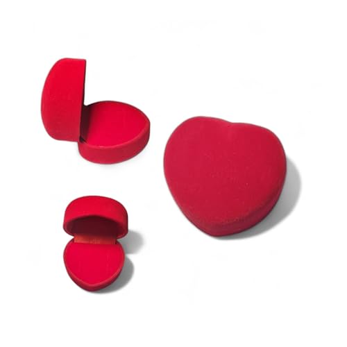 Caixa para Aliança, anel, brincos e colares. Porta Joias (Coração Clean)