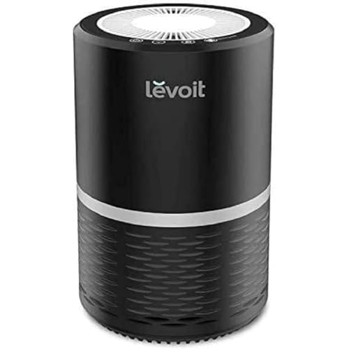 Image of LEVOIT Air Purifiers for Home, AHAM VERIFIDE, High-Efficiency Filter for Smoke, Dust, Pollen, and Odors in Bedroom, Office, or Nursery, Optional Night Light, Quiet Operation, LV-H132, Black