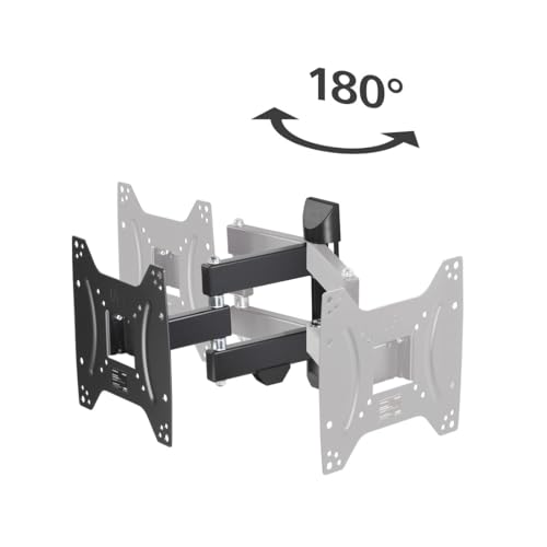 Hama Supporto Da Parete Per Tv, Orientabile, Inclinabile, Allungabile (Supporto Da Parete Tv 19-48", Vesa 75 X 75 Fino A 200 X 200, Fino A 20 Kg, 3 Giunti, Con Tasselli Fischer E Istruzioni Di - 19