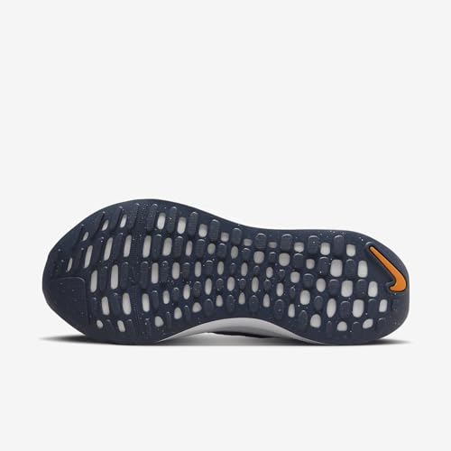 Nike InfinityRN 4 Men's Road Running Shoes (DR2665-010, Platinum Tint/Thunder Blue/Summit White/Total Orange) Size 9.53