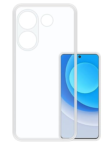 Image of Rubber Back Cover for Tecno CK6 / Camon 20 - Transparent