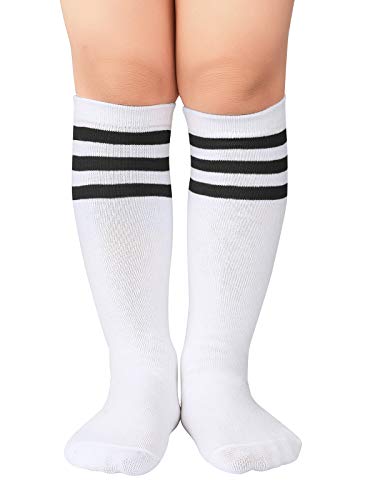 Century Star Kids Toddler Soccer Uniform Sports Socks Cotton Athletic Socks Knee High Tube Socks Boys Girls