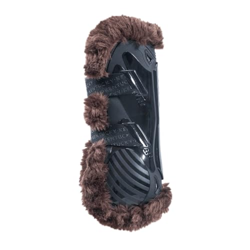 Guêtre bamboo élastique d'exception avec fourrure mouton vegan choco - 6