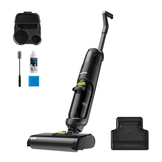 Eureka NEW400 - Aspiradora inalámbrica en seco y húmedo, Limpiador de Suelos Duros con Sistema automático, eficazmente multisuperficies, Perfecto para Limpiar desordenes pegajosos, (Negro), 8 Libras