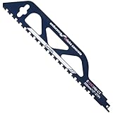 12-Inch Masonry Reciprocating Saw Blade, Alloy Cutting Recip Sabre Saw Blade, Demolition Saw Blade for Cutting Red Brick, Light Brick, Aerated Concret, Porous Concrete, Cinder Block, Fiber Cement