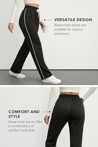 Image of SAKHWALA Women's Striped Track Pants | Women Trackpants | Women Lower /Pyjama | Lounge Pants | Loose Fit Trackpants | Gym /Yoga /Casual Wear Pants