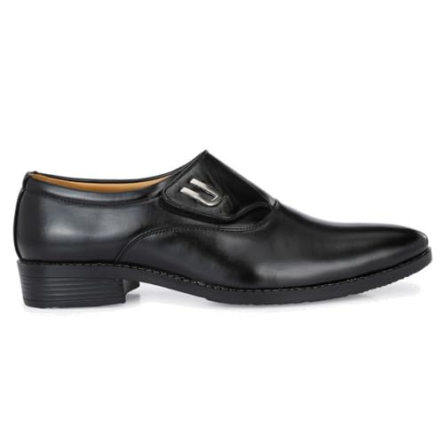 Image of Leatherkraft Mid-Top Formal Slip-On Shoes