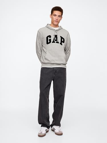 Image of Gap Men Embroidered Relaxed Fit Full Sleeve Hoodie