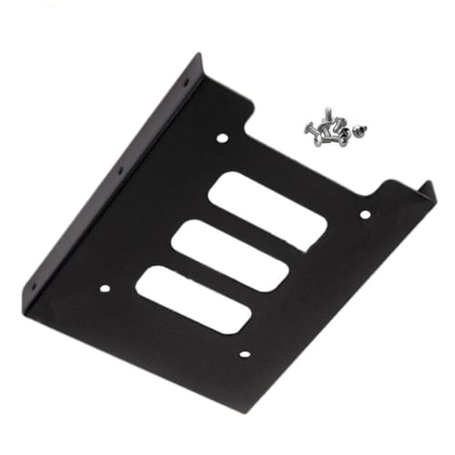 Image of 2.5 inch to 3.5 inch SSD HDD Metal Adapter Dock Case Caddy Mounting Bracket Ha Drive lder for Mounting Bracket Adapter Tray Kit Hard Disk Drive Holder Metal Mounting Bracket Adapter (Pack of 1)