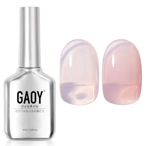 GAOY ジェルネイル シアーカラージェル ピンク 透明感 16ml UV・LED対応 ソークオフジェル ポリッシュタイプ セルフネイル（1624 オーシャンソング）の商品画像（Amazon）