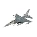 Modèle Moulage sous Pression en Militaire 1:72 pour Le Surnom F-16 L'armée De L'air Portugaise: Modèle d'avion en Alliage De Chasseur Polyvalent Fighting Falcon Ornement Fan De L'armée