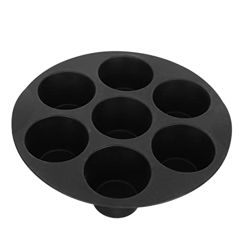 NAMOARLY 7holes Silicone Cake Baking Mould Non-stick Cake Pan for Home and Shop Food-grade Silicone Easy Release for Desserts Design for Air Fryer and Oven Use
