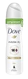 dove deo spray invisible dry anti-traspirante compression, confezione da (6 x 75 ml)