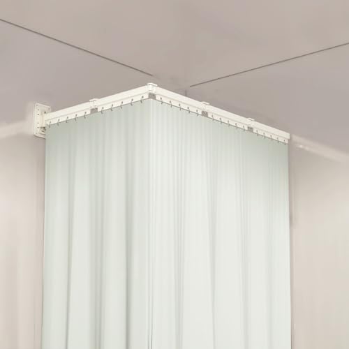 Barre de douche pliable sans perçage réglable support rideau douche mural - 2