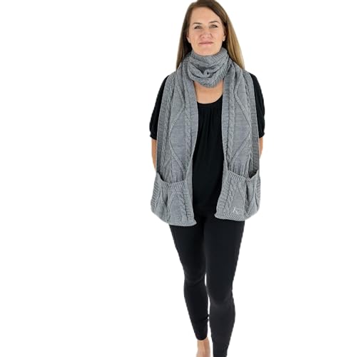 KickIt Pajamas Hospital Scarf with Pockets for...