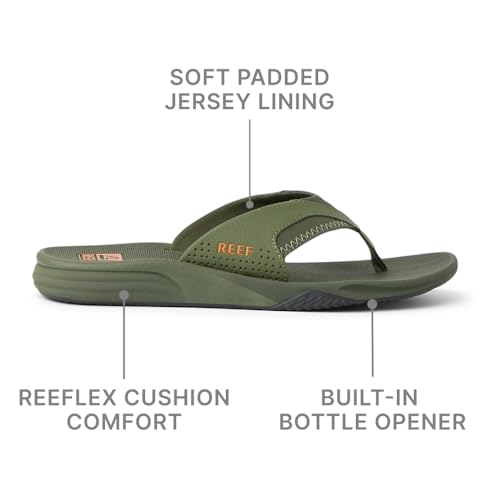 Image of REEF Men's Cushion Fanning | Beach Sandals