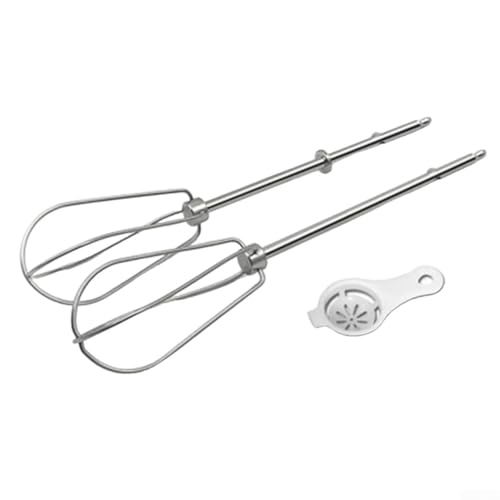 Stainless Steel Replacement Beaters for Kenwood Mixer - 2-Piece Mixing Paddle & Dough Hook Set, Ideal for Handheld Models, Easy to Install for Blending, Kneading & Beating