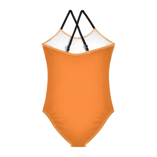 Orange Bathing Suits for Girls Swimsuit Summer Beach Swimwear One Piece Swimsuits2