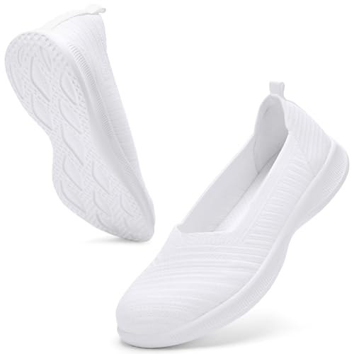 Mocassins pour femmes konhill confortables en tricot souple