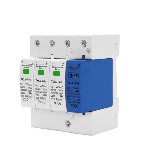 Protector sobretensiones doméstico de bajo voltaje 3P NPE contra descargas eléctricas