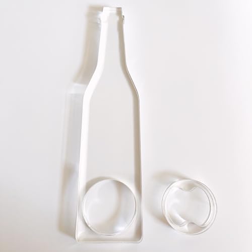 Bottle Acrylic Bottle Opener Templates, Woodworking Router Template, Router Jig, Craft Template