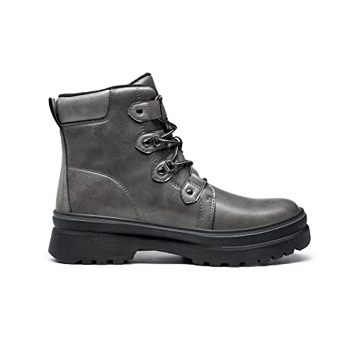 Image of Bruno Marc Men's Insulated Waterproof Snow Boots Warm Winter Outdoor Hiking Work Boot Grey,Size15,SBSB223M