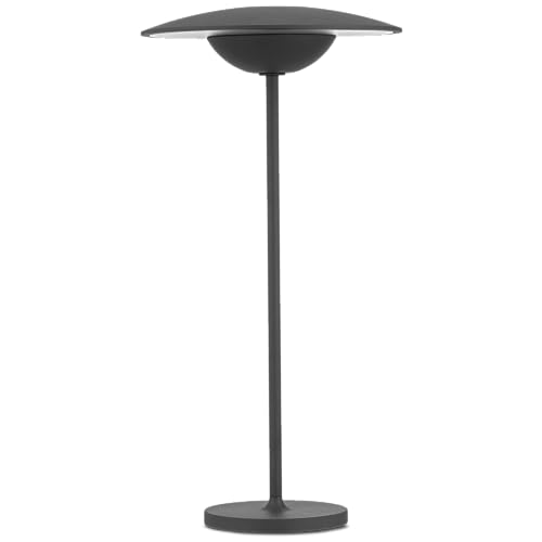Preisvergleich Produktbild REV Tower LED Tischlampe, Tischlampe kabellos, Nachttischlampe dimmbar, Tischleuchte, H38cm, 200lm, 2W, Akku 4000mAh, schwarz