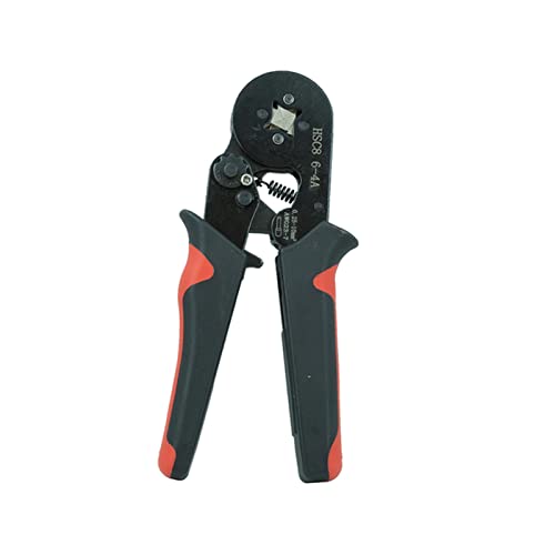 PiurUf Alicate De Alambre Estilo Europeo Tubular Terminal Cableado Manual Manual Electricista 4/6 Esquinas 0.25-6mm 0.25-10mm Alicates de engarce Alicates De Torsion Alambre (Size : Blackhead