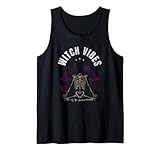 Photo Gallery witch vibes divertente scopa calderone scheletro gotico canotta Photo Gallery witch vibes divertente scopa calderone scheletro gotico canotta
