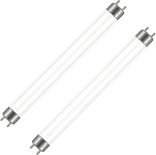 T4 8W Fluorescent Tube Lamps 317mm (excluding pins), CFL Bulbs Cool White 3500K, G5 2 Pin Base Energy Saving Consumption Tube Light, T4 High Efficiency Lamps, for Emergency and Strip Lights,2 PCS