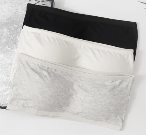 Girl's Bandeau Bra with Removable Padding Strapless Tube Bra for Girls and Teens3