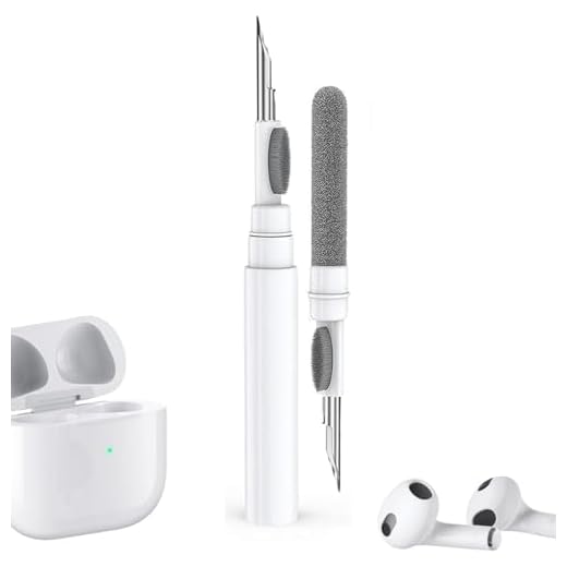 Cleaner Kit for Airpods Pro 1 2 3 4, Multi-Function Cleaning Tool with Brush Flocking Sponge for iPad iPhone,Earbuds,Wireless Earphones,Bluetooth Headphones Case,Camera,Laptop, White