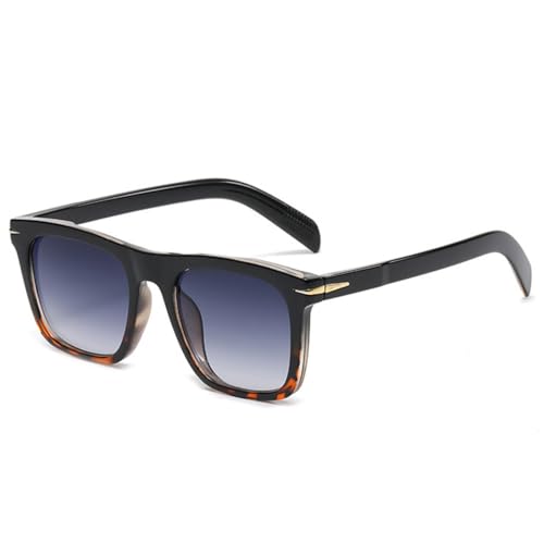 Lunettes de soleil rétro à rivets carrés LVTFCO pour femmes et hommes