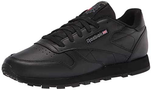 Reebok Classic Leather, Baskets Basses Femme, Noir (Black), 40.5 EU