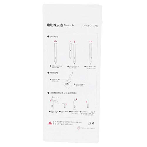 Electric Erasers, Tenwin Battery Operated Eraser Automatic Portable Plastic Pen Electric Eraser With 22 Additional Replaceable Rubber Eraser Refills For Graphite Technical Drawing(Black) #TOP6