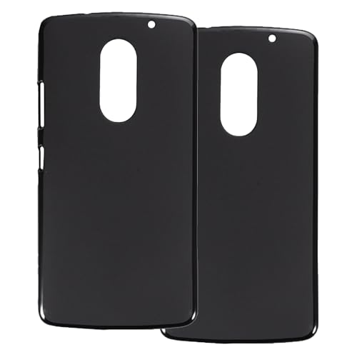 UOGNADGD 2-Pack TPU-Hülle Kompatibel mit Lenovo Vibe X3 Handyhülle - Stoßfeste Flexible Schutzzubehör mit Präzisionsausschnitten (Schwarz+Schwarz)