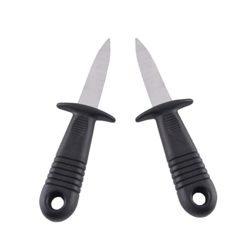TOPBATHY 2pezzi Utensili per Ostriche Inossidabile Spessa per Sgusciare Vongole e Crostacei per e