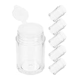 TOYANDONA 6 Frascos de Polvos Sueltos Vacíos de 10 Ml Mini Envases para Cosméticos Tapa y Cedazo Frascos Compactos a Prueba de Fugas para Viajes y Cuidado Facial