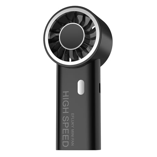 efluky Ventilador de alta velocidad de 5 velocidades, color negro